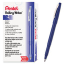 Pentel® wholesale. PENTEL Rolling Writer Stick Roller Ball Pen, Medium 0.8mm, Blue Ink-barrel, Dozen. HSD Wholesale: Janitorial Supplies, Breakroom Supplies, Office Supplies.