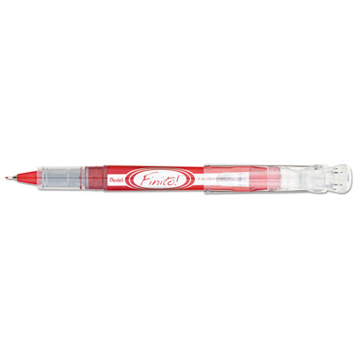 Pentel® wholesale. PENTEL Finito! Stick Porous Point Pen, Extra-fine 0.4mm, Red Ink, Red-silver Barrel. HSD Wholesale: Janitorial Supplies, Breakroom Supplies, Office Supplies.