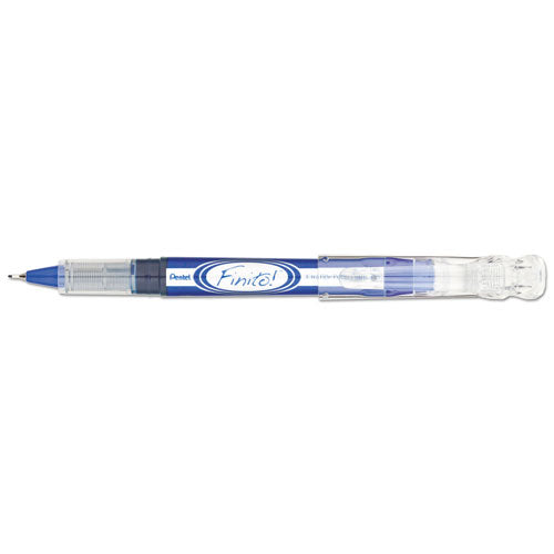 Pentel® wholesale. PENTEL Finito! Stick Porous Point Pen, Extra-fine 0.4mm, Blue Ink, Blue-silver Barrel. HSD Wholesale: Janitorial Supplies, Breakroom Supplies, Office Supplies.