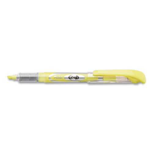 Pentel® wholesale. PENTEL 24-7 Highlighters, Chisel Tip, Bright Yellow, Dozen. HSD Wholesale: Janitorial Supplies, Breakroom Supplies, Office Supplies.
