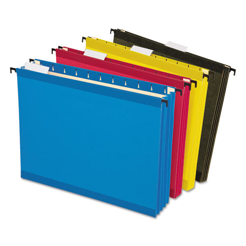 Pendaflex® wholesale. PENDAFLEX Surehook Hanging Pocket File, Letter Size, 1-5-cut Tab, Assorted, 4-pack. HSD Wholesale: Janitorial Supplies, Breakroom Supplies, Office Supplies.