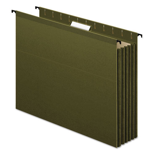 Pendaflex® wholesale. PENDAFLEX Surehook Hanging Pocket File, Letter Size, 1-5-cut Tab, Standard Green, 4-pack. HSD Wholesale: Janitorial Supplies, Breakroom Supplies, Office Supplies.