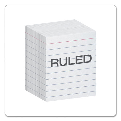 Oxford™ wholesale. Ruled Mini Index Cards, 3 X 2 1-2, White, 200-pack. HSD Wholesale: Janitorial Supplies, Breakroom Supplies, Office Supplies.