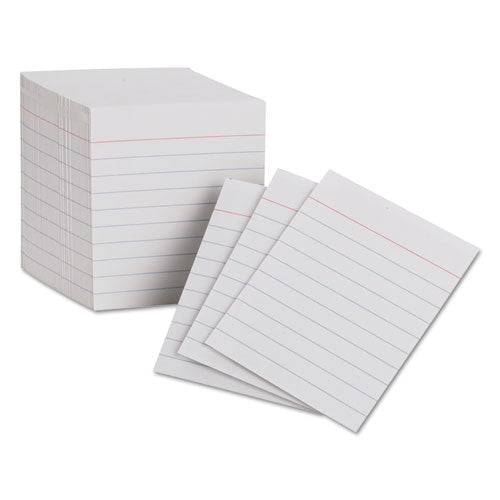 Oxford™ wholesale. Ruled Mini Index Cards, 3 X 2 1-2, White, 200-pack. HSD Wholesale: Janitorial Supplies, Breakroom Supplies, Office Supplies.