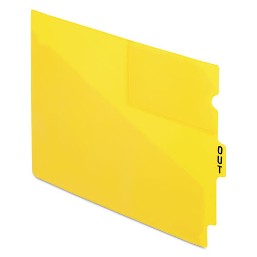 Pendaflex® wholesale. PENDAFLEX Colored Poly Out Guides With Center Tab, 1-3-cut End Tab, Out, 8.5 X 11, Yellow, 50-box. HSD Wholesale: Janitorial Supplies, Breakroom Supplies, Office Supplies.