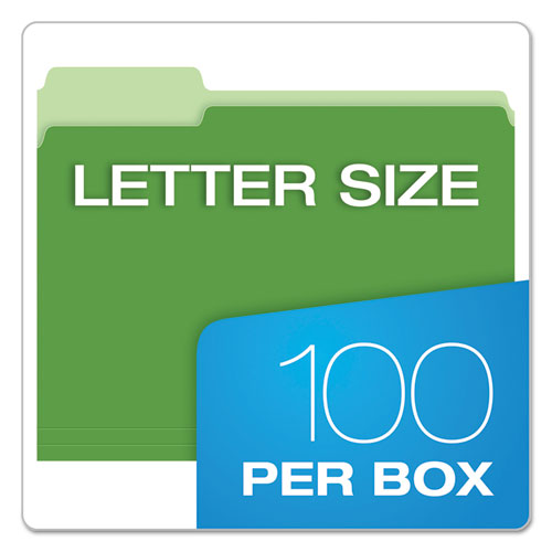 Pendaflex® wholesale. PENDAFLEX Colored File Folders, 1-3-cut Tabs, Letter Size, Green-light Green, 100-box. HSD Wholesale: Janitorial Supplies, Breakroom Supplies, Office Supplies.