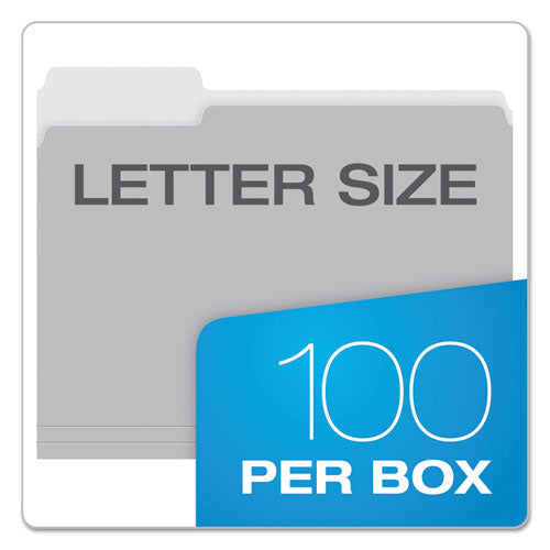 Pendaflex® wholesale. PENDAFLEX Colored File Folders, 1-3-cut Tabs, Letter Size, Gray-light Gray, 100-box. HSD Wholesale: Janitorial Supplies, Breakroom Supplies, Office Supplies.