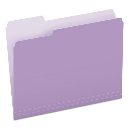 Pendaflex® wholesale. PENDAFLEX Colored File Folders, 1-3-cut Tabs, Letter Size, Lavender-light Lavender, 100-box. HSD Wholesale: Janitorial Supplies, Breakroom Supplies, Office Supplies.