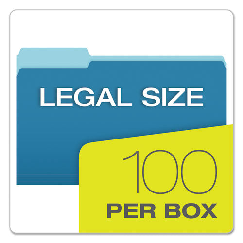 Pendaflex® wholesale. PENDAFLEX Colored File Folders, 1-3-cut Tabs, Legal Size, Blue-light Blue, 100-box. HSD Wholesale: Janitorial Supplies, Breakroom Supplies, Office Supplies.
