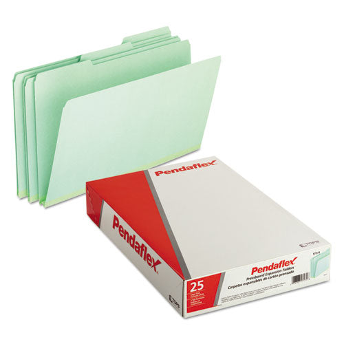 Pendaflex® wholesale. PENDAFLEX Pressboard Expanding File Folders, 1-3-cut Tabs, Legal Size, Green, 25-box. HSD Wholesale: Janitorial Supplies, Breakroom Supplies, Office Supplies.