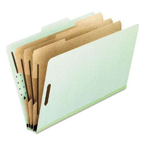 Pendaflex® wholesale. PENDAFLEX Four-, Six-, And Eight-section Pressboard Classification Folders, 3 Dividers, Embedded Fasteners, Letter Size, Green, 10-box. HSD Wholesale: Janitorial Supplies, Breakroom Supplies, Office Supplies.