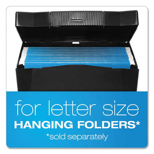 Pendaflex® wholesale. PENDAFLEX Portable Letter Size File Box, Letter Files, 13.5" X 10.25" X 10.88", Black. HSD Wholesale: Janitorial Supplies, Breakroom Supplies, Office Supplies.