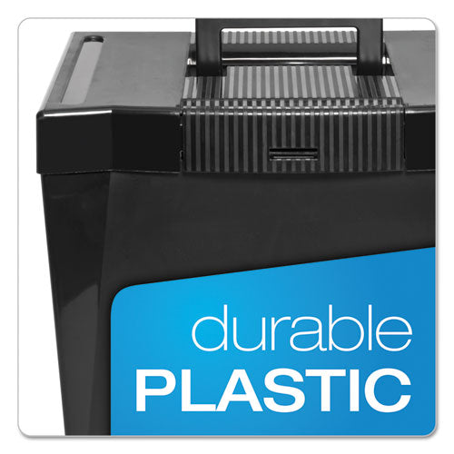 Pendaflex® wholesale. PENDAFLEX Portable Letter Size File Box, Letter Files, 13.5" X 10.25" X 10.88", Black. HSD Wholesale: Janitorial Supplies, Breakroom Supplies, Office Supplies.