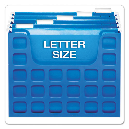 Pendaflex® wholesale. PENDAFLEX Desktop File With Hanging Folders, Letter Size, 6" Long, Blue. HSD Wholesale: Janitorial Supplies, Breakroom Supplies, Office Supplies.