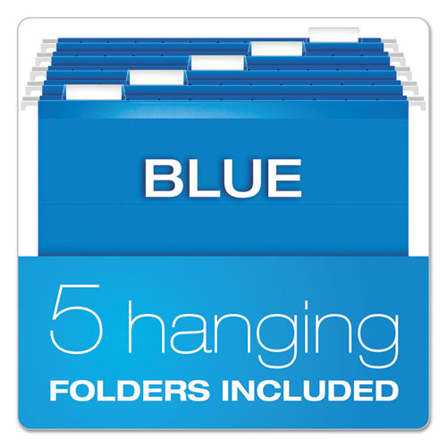 Pendaflex® wholesale. PENDAFLEX Desktop File With Hanging Folders, Letter Size, 6" Long, Blue. HSD Wholesale: Janitorial Supplies, Breakroom Supplies, Office Supplies.