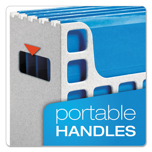 Pendaflex® wholesale. PENDAFLEX Desktop File With Hanging Folders, Letter Size, 6" Long, Granite. HSD Wholesale: Janitorial Supplies, Breakroom Supplies, Office Supplies.