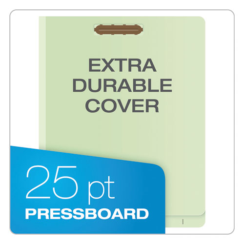 Pendaflex® wholesale. End Tab Classification Folders, 1 Divider, Letter Size, Pale Green, 10-box. HSD Wholesale: Janitorial Supplies, Breakroom Supplies, Office Supplies.