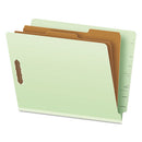 Pendaflex® wholesale. End Tab Classification Folders, 2 Dividers, Letter Size, Pale Green, 10-box. HSD Wholesale: Janitorial Supplies, Breakroom Supplies, Office Supplies.