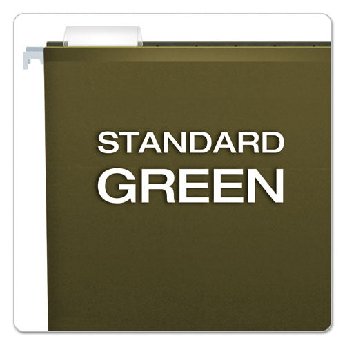 Pendaflex® wholesale. Extra Capacity Reinforced Hanging File Folders With Box Bottom, Letter Size, 1-5-cut Tab, Standard Green, 25-box. HSD Wholesale: Janitorial Supplies, Breakroom Supplies, Office Supplies.