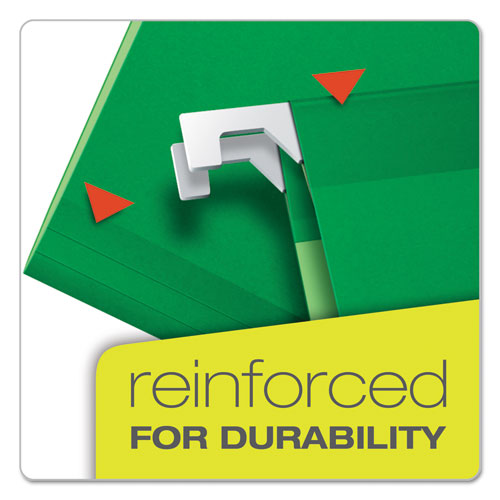 Pendaflex® wholesale. Extra Capacity Reinforced Hanging File Folders With Box Bottom, Letter Size, 1-5-cut Tab, Bright Green, 25-box. HSD Wholesale: Janitorial Supplies, Breakroom Supplies, Office Supplies.