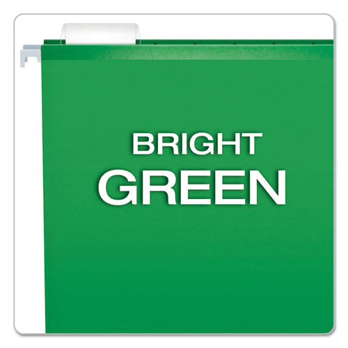 Pendaflex® wholesale. Extra Capacity Reinforced Hanging File Folders With Box Bottom, Letter Size, 1-5-cut Tab, Bright Green, 25-box. HSD Wholesale: Janitorial Supplies, Breakroom Supplies, Office Supplies.
