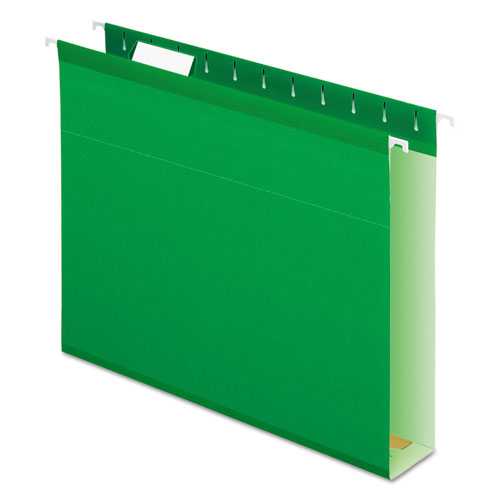 Pendaflex® wholesale. Extra Capacity Reinforced Hanging File Folders With Box Bottom, Letter Size, 1-5-cut Tab, Bright Green, 25-box. HSD Wholesale: Janitorial Supplies, Breakroom Supplies, Office Supplies.