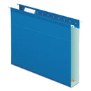 Pendaflex® wholesale. Extra Capacity Reinforced Hanging File Folders With Box Bottom, Letter Size, 1-5-cut Tab, Blue, 25-box. HSD Wholesale: Janitorial Supplies, Breakroom Supplies, Office Supplies.