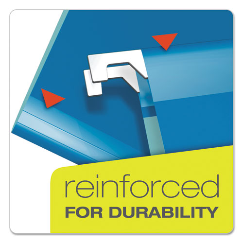 Pendaflex® wholesale. Extra Capacity Reinforced Hanging File Folders With Box Bottom, Letter Size, 1-5-cut Tab, Blue, 25-box. HSD Wholesale: Janitorial Supplies, Breakroom Supplies, Office Supplies.