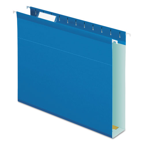 Pendaflex® wholesale. Extra Capacity Reinforced Hanging File Folders With Box Bottom, Letter Size, 1-5-cut Tab, Blue, 25-box. HSD Wholesale: Janitorial Supplies, Breakroom Supplies, Office Supplies.