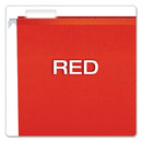 Pendaflex® wholesale. Extra Capacity Reinforced Hanging File Folders With Box Bottom, Letter Size, 1-5-cut Tab, Red, 25-box. HSD Wholesale: Janitorial Supplies, Breakroom Supplies, Office Supplies.