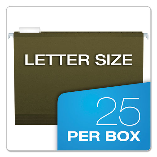 Pendaflex® wholesale. Extra Capacity Reinforced Hanging File Folders With Box Bottom, Letter Size, 1-5-cut Tab, Standard Green, 25-box. HSD Wholesale: Janitorial Supplies, Breakroom Supplies, Office Supplies.