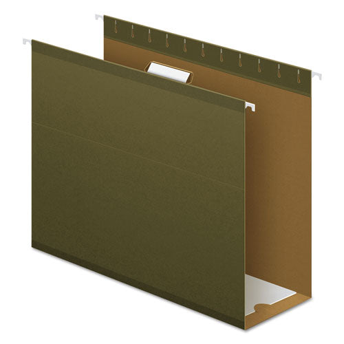 Pendaflex® wholesale. Extra Capacity Reinforced Hanging File Folders With Box Bottom, Letter Size, 1-5-cut Tab, Standard Green, 25-box. HSD Wholesale: Janitorial Supplies, Breakroom Supplies, Office Supplies.