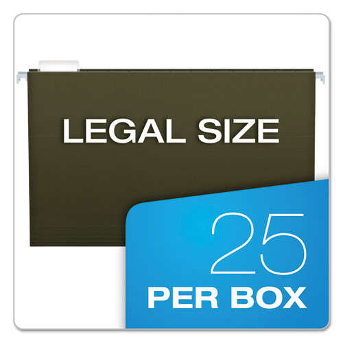 Pendaflex® wholesale. Extra Capacity Reinforced Hanging File Folders With Box Bottom, Legal Size, 1-5-cut Tab, Standard Green, 25-box. HSD Wholesale: Janitorial Supplies, Breakroom Supplies, Office Supplies.