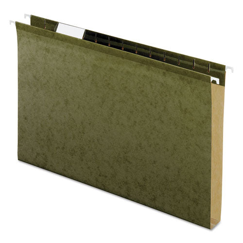 Pendaflex® wholesale. Extra Capacity Reinforced Hanging File Folders With Box Bottom, Legal Size, 1-5-cut Tab, Standard Green, 25-box. HSD Wholesale: Janitorial Supplies, Breakroom Supplies, Office Supplies.