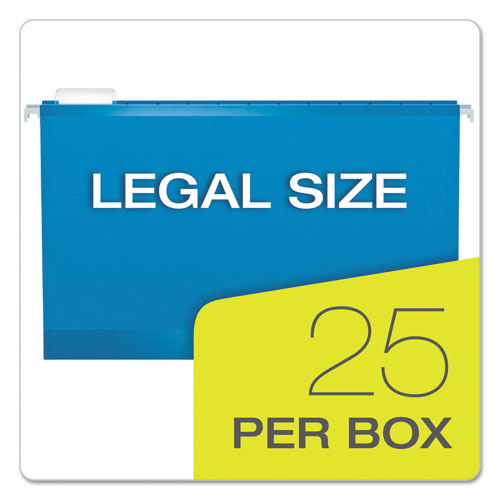 Pendaflex® wholesale. Extra Capacity Reinforced Hanging File Folders With Box Bottom, Legal Size, 1-5-cut Tab, Blue, 25-box. HSD Wholesale: Janitorial Supplies, Breakroom Supplies, Office Supplies.