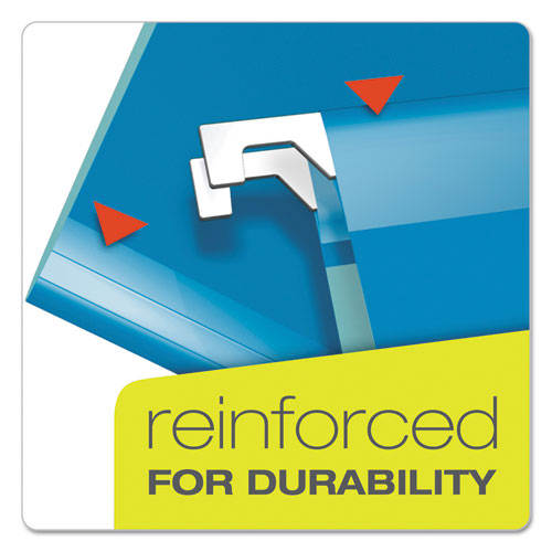 Pendaflex® wholesale. Extra Capacity Reinforced Hanging File Folders With Box Bottom, Legal Size, 1-5-cut Tab, Blue, 25-box. HSD Wholesale: Janitorial Supplies, Breakroom Supplies, Office Supplies.