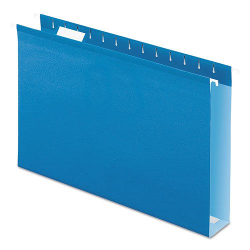 Pendaflex® wholesale. Extra Capacity Reinforced Hanging File Folders With Box Bottom, Legal Size, 1-5-cut Tab, Blue, 25-box. HSD Wholesale: Janitorial Supplies, Breakroom Supplies, Office Supplies.