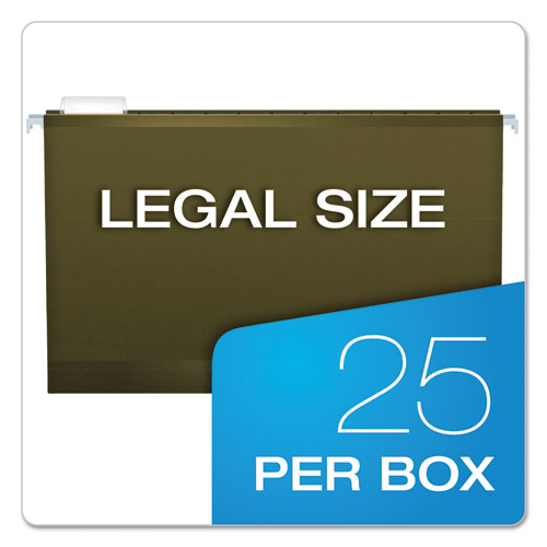 Pendaflex® wholesale. Extra Capacity Reinforced Hanging File Folders With Box Bottom, Legal Size, 1-5-cut Tab, Standard Green, 25-box. HSD Wholesale: Janitorial Supplies, Breakroom Supplies, Office Supplies.