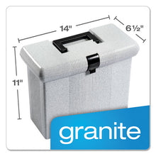 Load image into Gallery viewer, Pendaflex® wholesale. PENDAFLEX Portable File Boxes, Letter Files, 14.88&quot; X 6.5&quot; X 11.88&quot;, Granite. HSD Wholesale: Janitorial Supplies, Breakroom Supplies, Office Supplies.