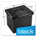 Pendaflex® wholesale. PENDAFLEX Portable File Boxes, Letter Files, 13.88" X 14" X 11.13", Black. HSD Wholesale: Janitorial Supplies, Breakroom Supplies, Office Supplies.