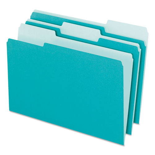 Pendaflex® wholesale. PENDAFLEX Interior File Folders, 1-3-cut Tabs, Letter Size, Aqua, 100-box. HSD Wholesale: Janitorial Supplies, Breakroom Supplies, Office Supplies.