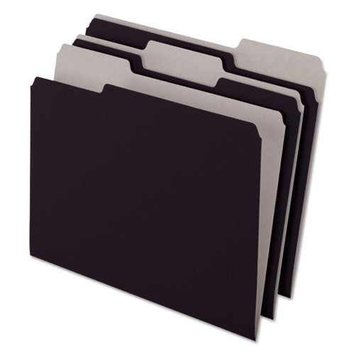 Pendaflex® wholesale. PENDAFLEX Interior File Folders, 1-3-cut Tabs, Letter Size, Black-gray, 100-box. HSD Wholesale: Janitorial Supplies, Breakroom Supplies, Office Supplies.