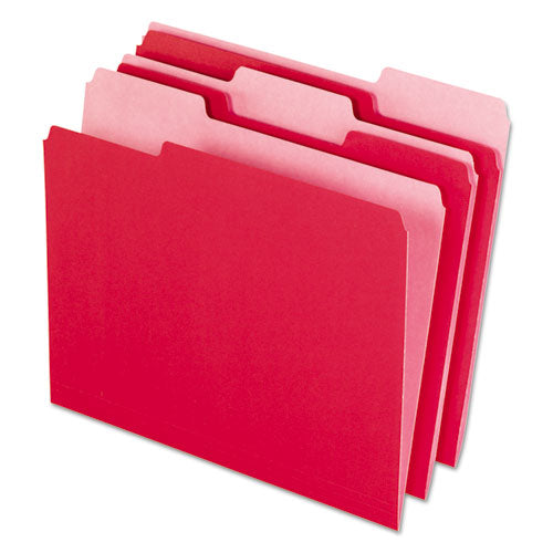 Pendaflex® wholesale. PENDAFLEX Interior File Folders, 1-3-cut Tabs, Letter Size, Red, 100-box. HSD Wholesale: Janitorial Supplies, Breakroom Supplies, Office Supplies.