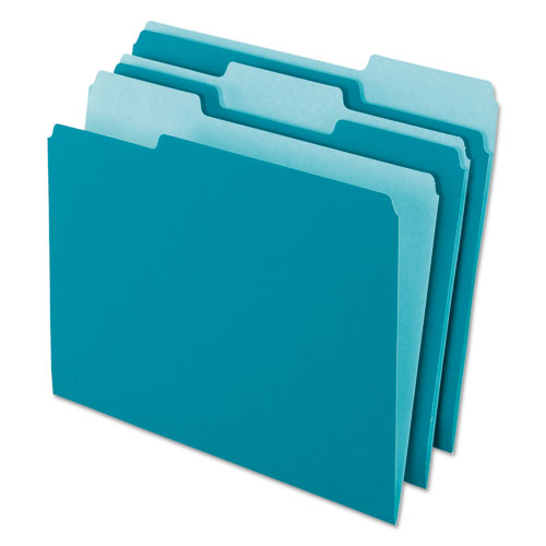 Pendaflex® wholesale. PENDAFLEX Interior File Folders, 1-3-cut Tabs, Letter Size, Teal, 100-box. HSD Wholesale: Janitorial Supplies, Breakroom Supplies, Office Supplies.