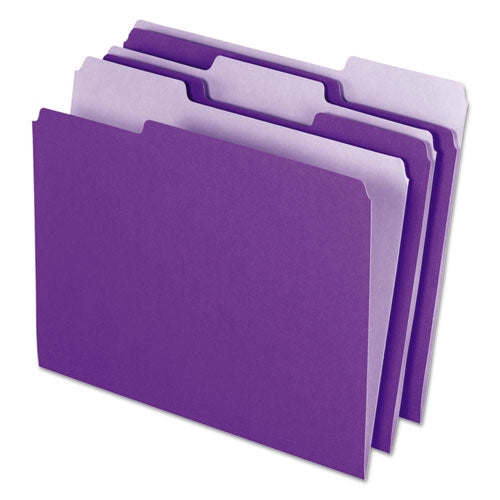 Pendaflex® wholesale. PENDAFLEX Interior File Folders, 1-3-cut Tabs, Letter Size, Violet, 100-box. HSD Wholesale: Janitorial Supplies, Breakroom Supplies, Office Supplies.