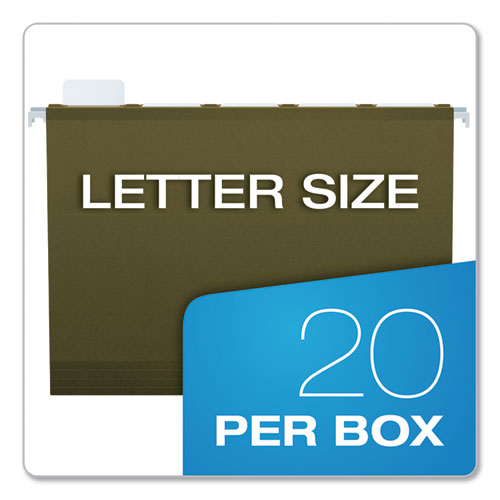 Pendaflex® wholesale. PENDAFLEX Ready-tab Reinforced Hanging File Folders, Letter Size, 1-5-cut Tab, Standard Green, 25-box. HSD Wholesale: Janitorial Supplies, Breakroom Supplies, Office Supplies.