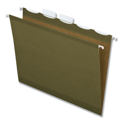 Pendaflex® wholesale. PENDAFLEX Ready-tab Reinforced Hanging File Folders, Letter Size, 1-5-cut Tab, Standard Green, 25-box. HSD Wholesale: Janitorial Supplies, Breakroom Supplies, Office Supplies.