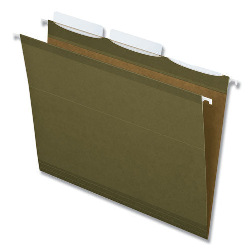 Pendaflex® wholesale. PENDAFLEX Ready-tab Reinforced Hanging File Folders, Letter Size, 1-3-cut Tab, Standard Green, 25-box. HSD Wholesale: Janitorial Supplies, Breakroom Supplies, Office Supplies.