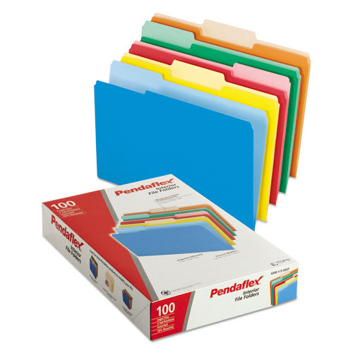 Pendaflex® wholesale. PENDAFLEX Interior File Folders, 1-3-cut Tabs, Legal Size, Assorted, 100-box. HSD Wholesale: Janitorial Supplies, Breakroom Supplies, Office Supplies.