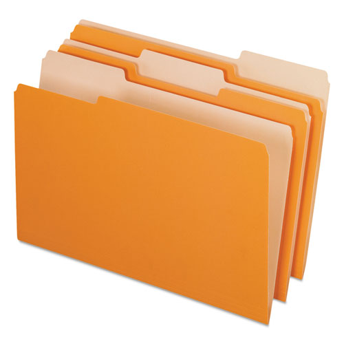 Pendaflex® wholesale. PENDAFLEX Interior File Folders, 1-3-cut Tabs, Legal Size, Orange, 100-box. HSD Wholesale: Janitorial Supplies, Breakroom Supplies, Office Supplies.